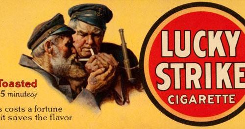 lucky strike vintage poster